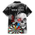 Personalised Skull Darts Family Matching Off Shoulder Maxi Dress and Hawaiian Shirt See You Next Game - Wonder Print Shop