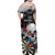 Personalised Skull Darts Family Matching Off Shoulder Maxi Dress and Hawaiian Shirt See You Next Game - Wonder Print Shop