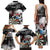 Personalised Skull Darts Family Matching Tank Maxi Dress and Hawaiian Shirt See You Next Game - Wonder Print Shop