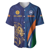 Custom Cricket India Vs Sri Lanka Baseball Jersey Simple Style - Wonder Print Shop