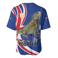 Personalized Anguilla Lizard Tropical Baseball Jersey - Wonder Print Shop