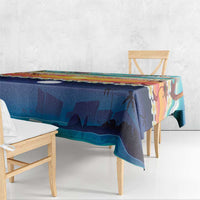 Hawaii Beach Landscape Time-Lapse Tablecloth Tropical Plumeria Flowers - Wonder Print Shop