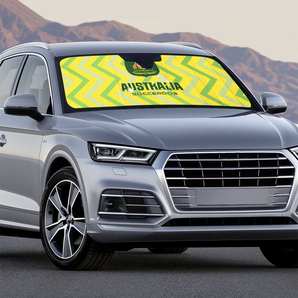 Australia Socceroos 2025 Auto Sun Shade Forever Golden - Wonder Print Shop
