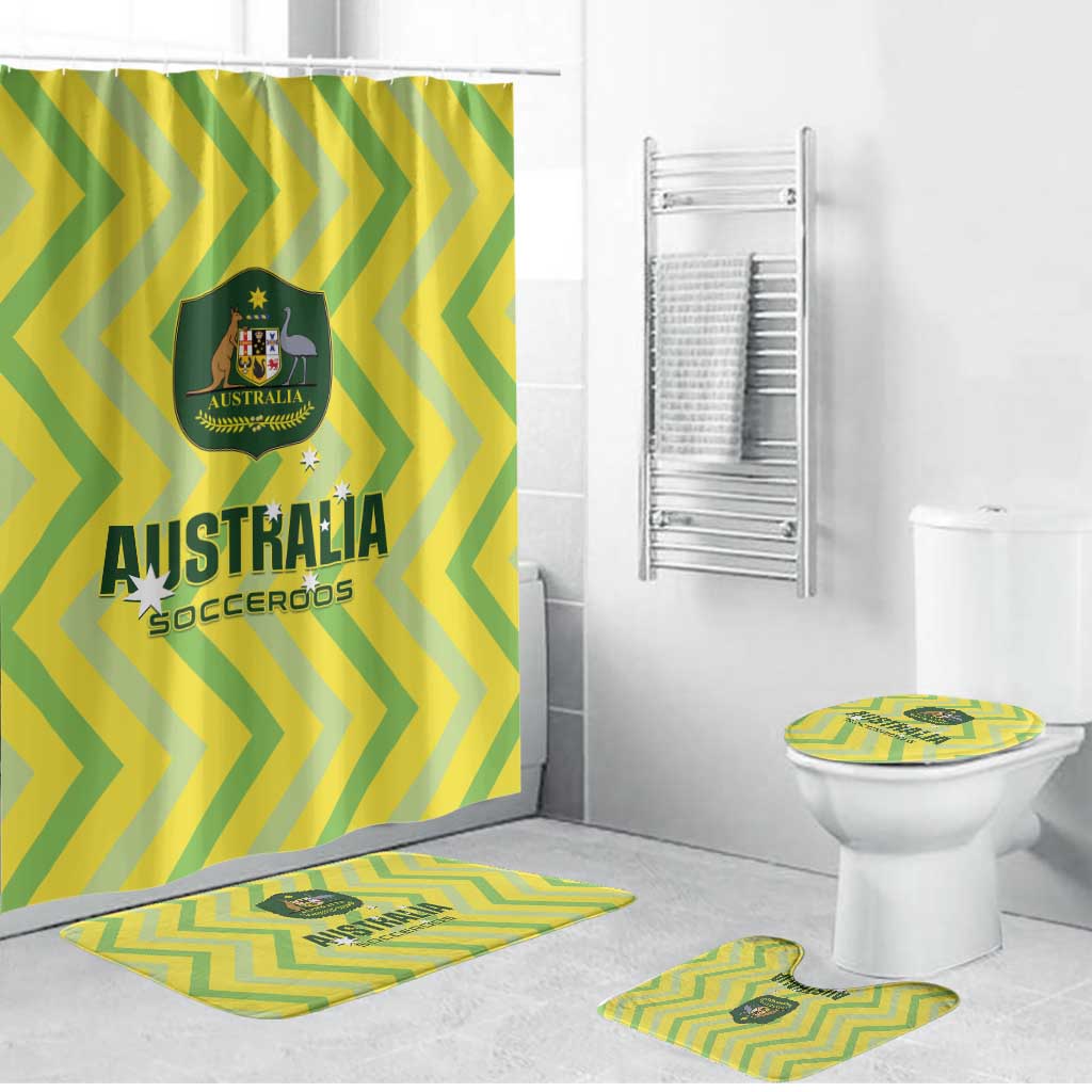 Australia Socceroos 2025 Bathroom Set Forever Golden - Wonder Print Shop
