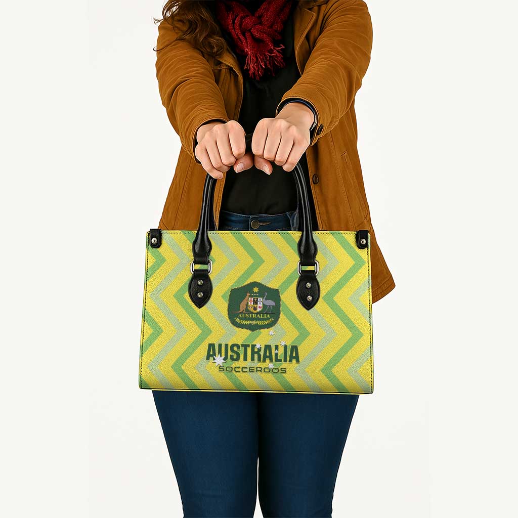 Australia Socceroos 2025 Leather Bag Forever Golden - Wonder Print Shop