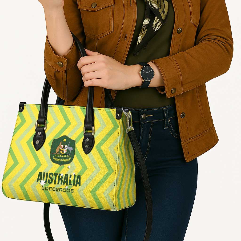 Australia Socceroos 2025 Leather Bag Forever Golden - Wonder Print Shop