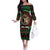 Personalized Malawi Christmas Family Matching Off The Shoulder Long Sleeve Dress and Hawaiian Shirt Thompson Gazelle - African Pattern - Wonder Print Shop