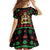 Personalized Malawi Christmas Kid Short Sleeve Dress Thompson Gazelle - African Pattern - Wonder Print Shop