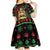 Personalized Malawi Christmas Kid Short Sleeve Dress Thompson Gazelle - African Pattern - Wonder Print Shop