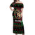 Personalized Malawi Christmas Off Shoulder Maxi Dress Thompson Gazelle - African Pattern - Wonder Print Shop