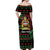 Personalized Malawi Christmas Off Shoulder Maxi Dress Thompson Gazelle - African Pattern - Wonder Print Shop