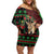 Personalized Malawi Christmas Off Shoulder Short Dress Thompson Gazelle - African Pattern - Wonder Print Shop