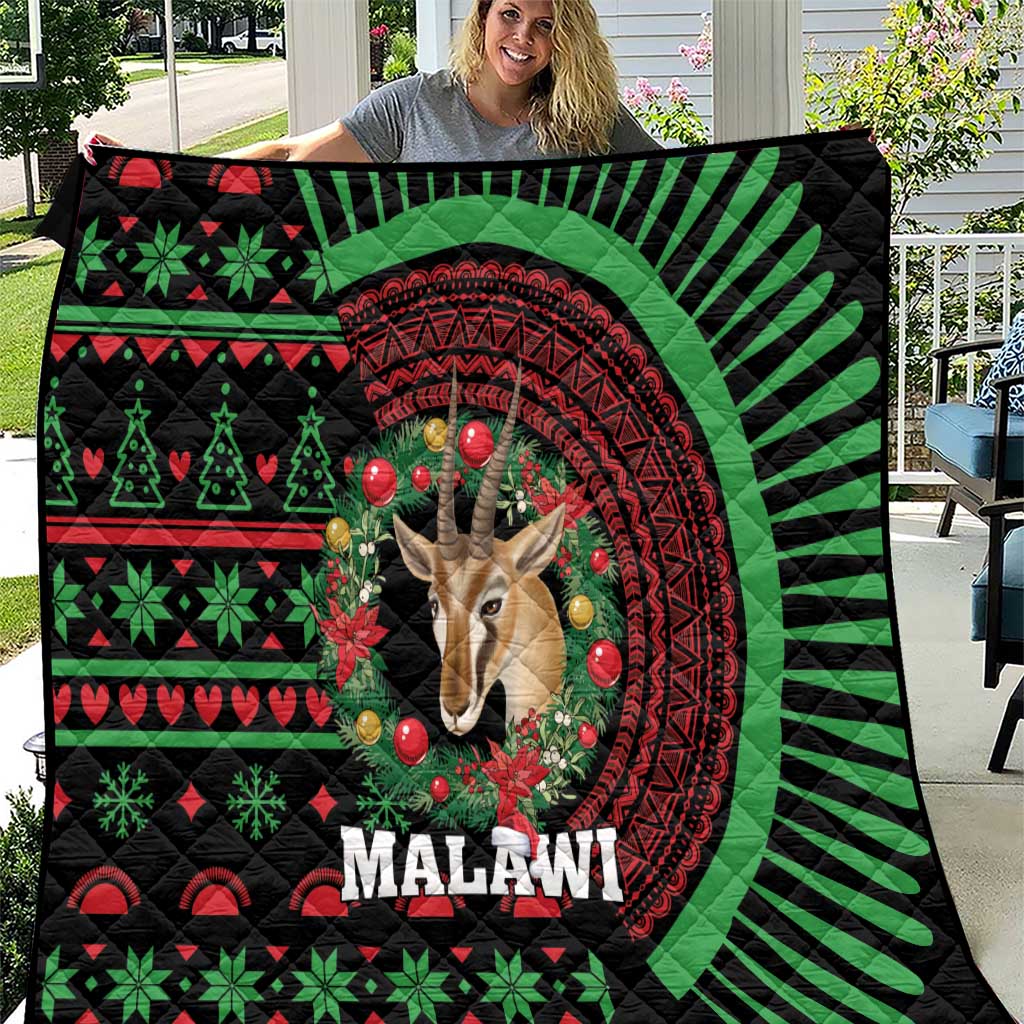 Malawi Christmas Quilt Thompson Gazelle - African Pattern - Wonder Print Shop