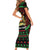 Personalized Malawi Christmas Short Sleeve Bodycon Dress Thompson Gazelle - African Pattern - Wonder Print Shop