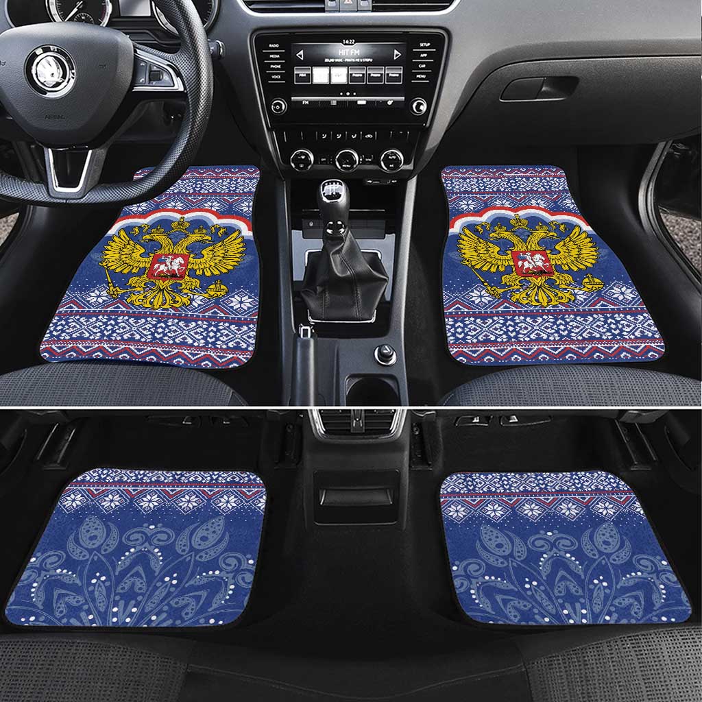 Russia Christmas Car Mats Santa Matryoshka Doll - Wonder Print Shop