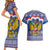 Russia Christmas Couples Matching Short Sleeve Bodycon Dress and Hawaiian Shirt Santa Matryoshka Doll - Wonder Print Shop