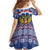 Russia Christmas Family Matching Short Sleeve Bodycon Dress and Hawaiian Shirt Santa Matryoshka Doll - Wonder Print Shop