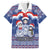 Russia Christmas Family Matching Short Sleeve Bodycon Dress and Hawaiian Shirt Santa Matryoshka Doll - Wonder Print Shop