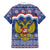 Russia Christmas Family Matching Short Sleeve Bodycon Dress and Hawaiian Shirt Santa Matryoshka Doll - Wonder Print Shop