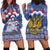 Russia Christmas Hoodie Dress Santa Matryoshka Doll - Wonder Print Shop