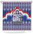 Russia Christmas Shower Curtain Santa Matryoshka Doll