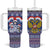 Russia Christmas Tumbler With Handle Santa Matryoshka Doll - Wonder Print Shop