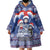 Russia Christmas Wearable Blanket Hoodie Santa Matryoshka Doll