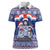 Russia Christmas Women Polo Shirt Santa Matryoshka Doll - Wonder Print Shop