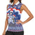 Russia Christmas Women Sleeveless Polo Shirt Santa Matryoshka Doll - Wonder Print Shop