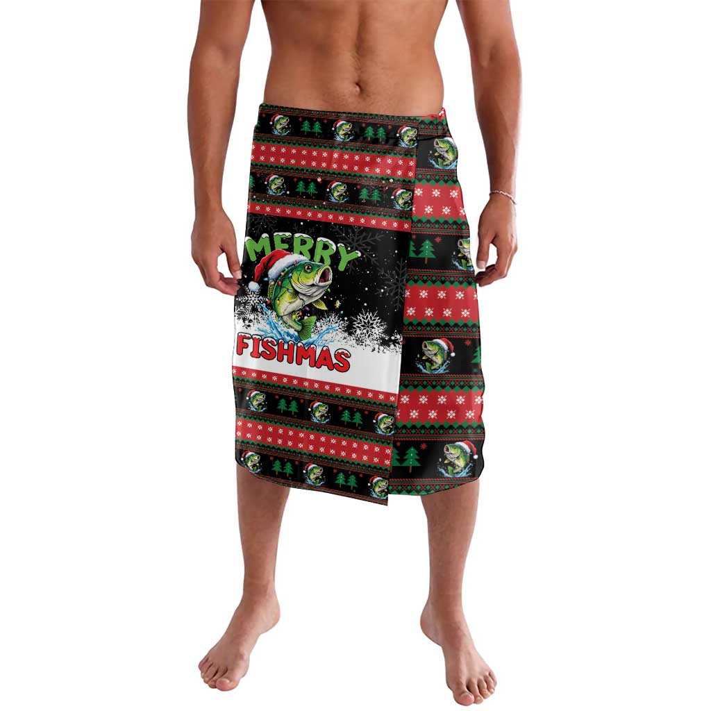 Fishing Christmas Merry Fishmas Lavalava We Wish You A Merry Fishmas - Wonder Print Shop