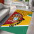 Guyana Republic Day Area Rug Coat Of Arms Leopard Pattern - Wonder Print Shop