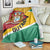 Guyana Republic Day Blanket Coat Of Arms Leopard Pattern