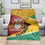 Guyana Republic Day Blanket Coat Of Arms Leopard Pattern