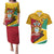 Guyana Republic Day Couples Matching Puletasi and Hawaiian Shirt Coat Of Arms Leopard Pattern - Wonder Print Shop