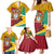 Guyana Republic Day Family Matching Mermaid Dress and Hawaiian Shirt Coat Of Arms Leopard Pattern - Wonder Print Shop