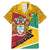 Guyana Republic Day Family Matching Mermaid Dress and Hawaiian Shirt Coat Of Arms Leopard Pattern - Wonder Print Shop