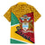 Guyana Republic Day Family Matching Mermaid Dress and Hawaiian Shirt Coat Of Arms Leopard Pattern - Wonder Print Shop