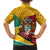 Guyana Republic Day Family Matching Short Sleeve Bodycon Dress and Hawaiian Shirt Coat Of Arms Leopard Pattern - Wonder Print Shop