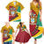 Guyana Republic Day Family Matching Summer Maxi Dress and Hawaiian Shirt Coat Of Arms Leopard Pattern - Wonder Print Shop