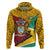 Guyana Republic Day Hoodie Coat Of Arms Leopard Pattern - Wonder Print Shop