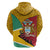 Guyana Republic Day Hoodie Coat Of Arms Leopard Pattern - Wonder Print Shop