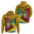 Guyana Republic Day Hoodie Coat Of Arms Leopard Pattern - Wonder Print Shop