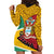 Guyana Republic Day Hoodie Dress Coat Of Arms Leopard Pattern - Wonder Print Shop