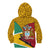 Guyana Republic Day Kid Hoodie Coat Of Arms Leopard Pattern - Wonder Print Shop