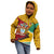 Guyana Republic Day Kid Hoodie Coat Of Arms Leopard Pattern - Wonder Print Shop