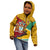 Guyana Republic Day Kid Hoodie Coat Of Arms Leopard Pattern - Wonder Print Shop