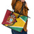 Guyana Republic Day Leather Tote Bag Coat Of Arms Leopard Pattern - Wonder Print Shop