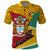 Guyana Republic Day Polo Shirt Coat Of Arms Leopard Pattern - Wonder Print Shop