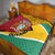 Guyana Republic Day Quilt Coat Of Arms Leopard Pattern