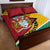 Guyana Republic Day Quilt Bed Set Coat Of Arms Leopard Pattern - Wonder Print Shop